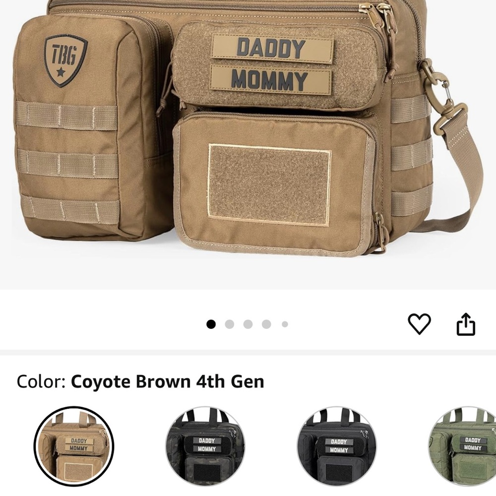 Brown Tactical Bags with Rugged Design